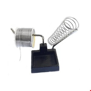 پایه هویه چدنی با نگهدارنده سیم لحیم