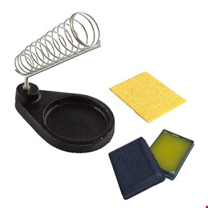 پایه هویه چدنی sf2701 به همراه روغن لحیم و اسفنج نسوز